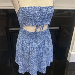 Blue Floral Dress